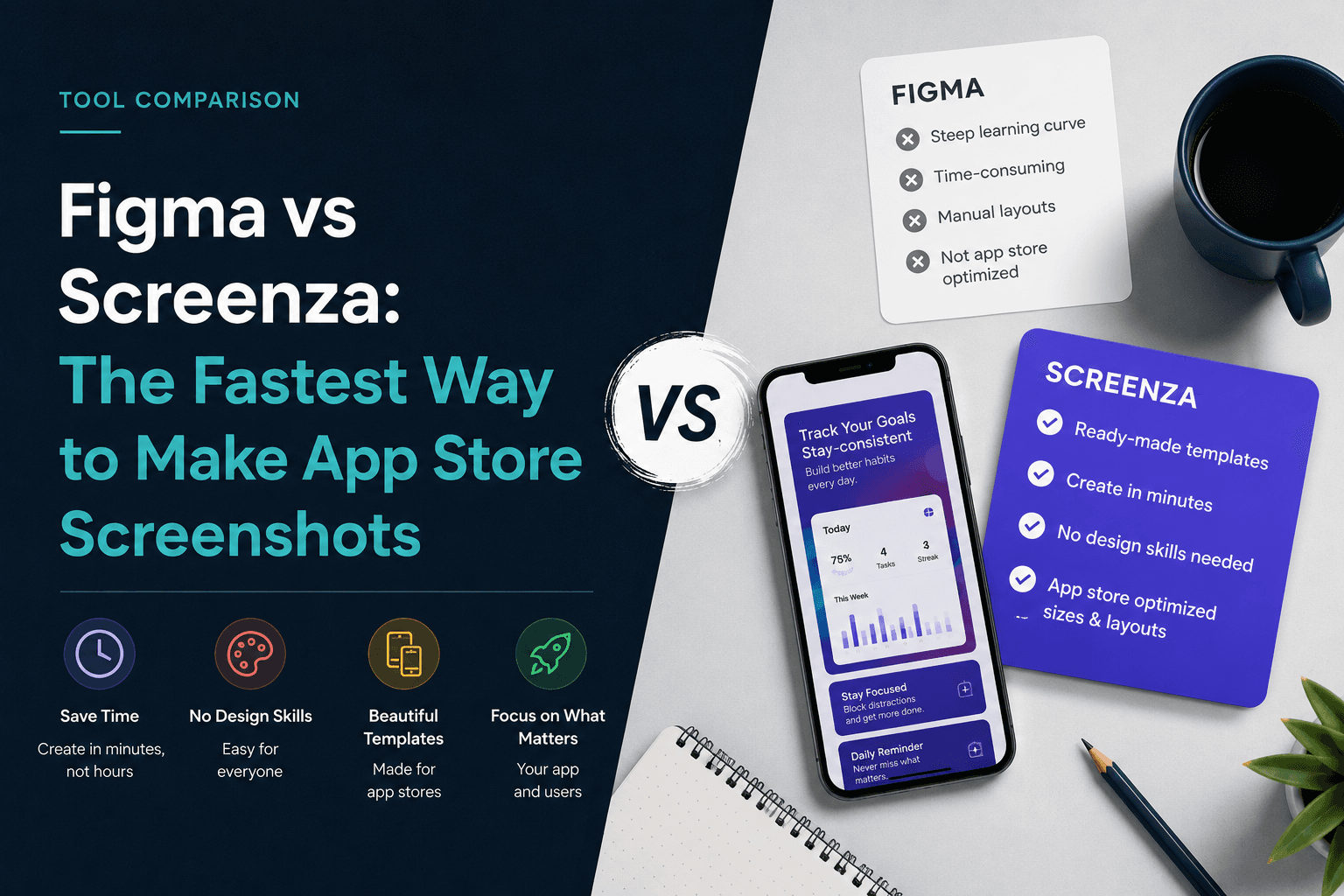 Figma vs Screenza: The Fastest Way to Make App Store Screenshots